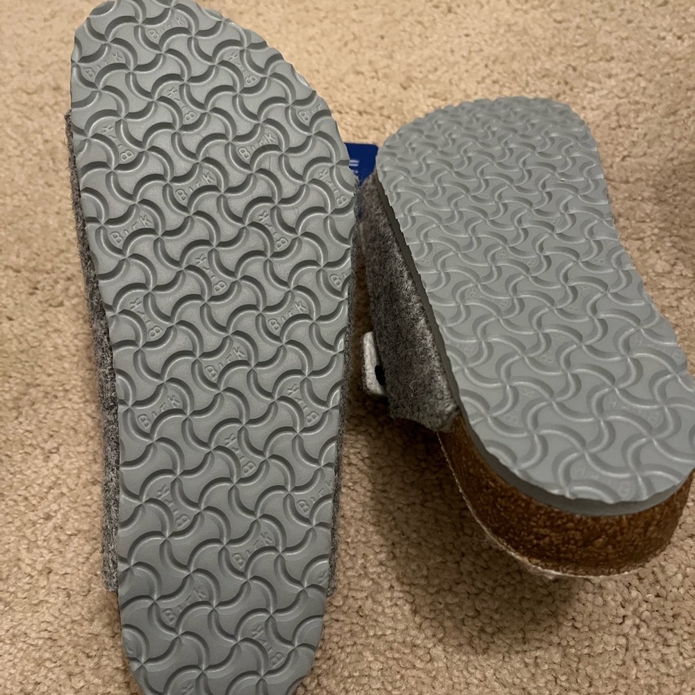 Birkenstock grey wool sandals/slippers size 34 - Picture 5 of 6